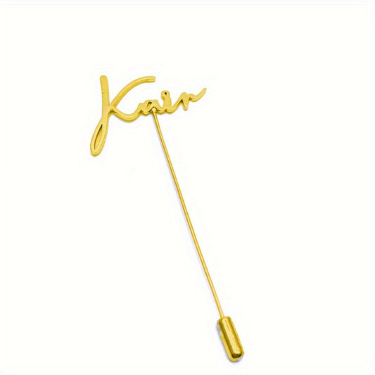Customized Men's Name Personalized Chest Pin