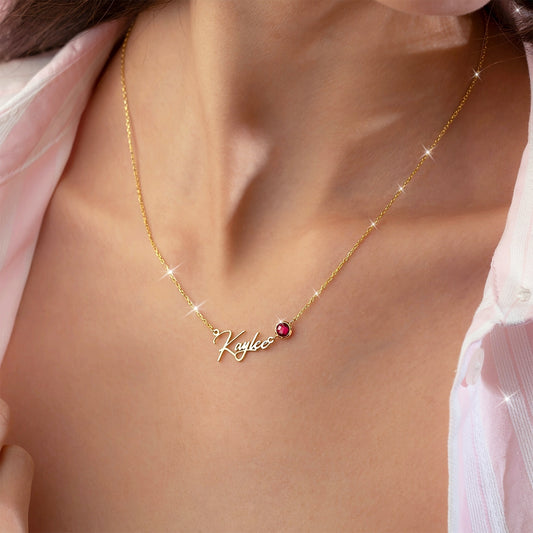 Customized personalized name necklace（With a diamond）